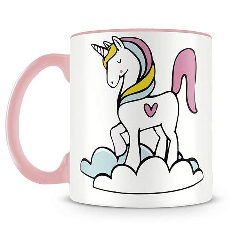 Caneca Personalizada Unicórnio Magic Dream Rosa Caneca Personalizada