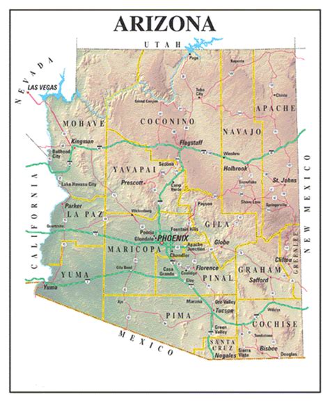 Arizona Maps And State Information