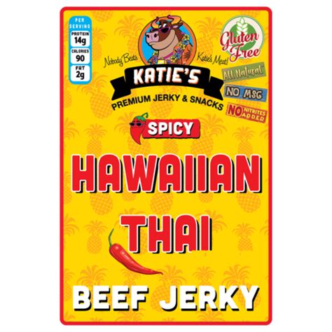 Spicy Hawaiian Beef Jerky Katie’s Premium Jerky And Snacks