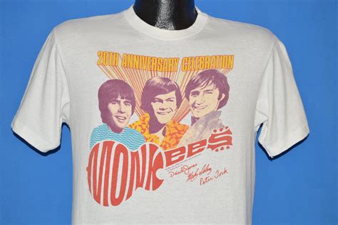 80s The Monkees 20th Anniversary T Shirt Medium The Captains Vintage