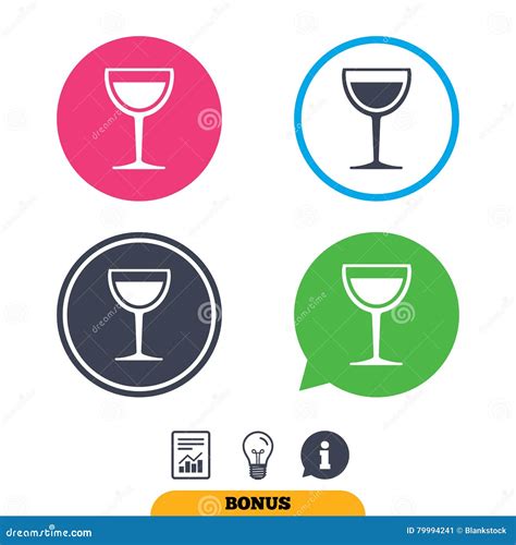 Het Tekenpictogram Van Het Wijnglas Het Symbool Van De Alcoholdrank