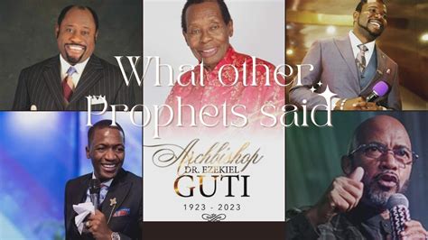 What They Said About Apostle Ezekiel Guti Hubert Angel Tudor Bismark