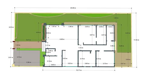 CASA MODERNA DE UN PISO 9x15 TRES DORMIORIOS