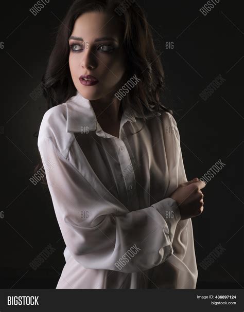 Sexy Brunette Shirt Image Photo Free Trial Bigstock
