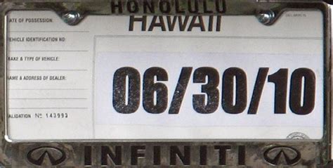 Temporary License Plates