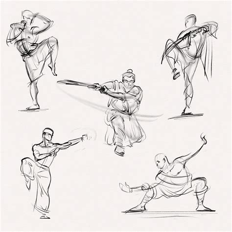 Martial Arts Drawing References