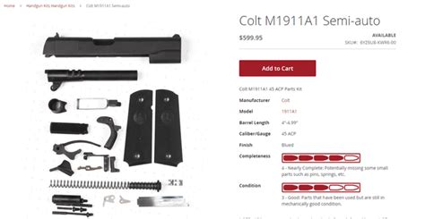 M1911 parts kit help : r/gunsmithing