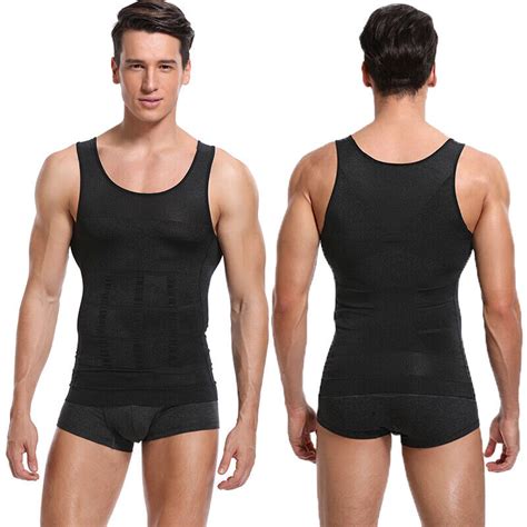 Herren Bauchweg Shapewear Muskelshirt Weste Abnehmen Unterhemd Mieder