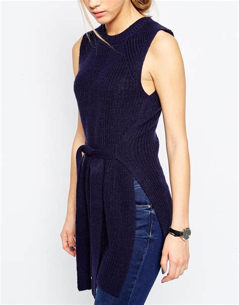 Asos Knit Tunic With Belt At Asos Knit Tunic Weekend Wear Fashion