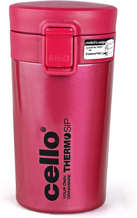 Milton Coffee Mug Thermosteel Hot Or Cold Insulated Mug Ml Black Leak Proof Rust Proof