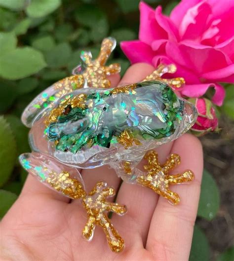 Resin Frogsshlemon Art On Etsy Frogfigurinessculptureresinetsy