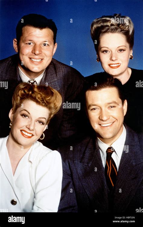 ONE MORE TOMORROW, back to front: Jack Carson, Alexis Smith, Ann ...