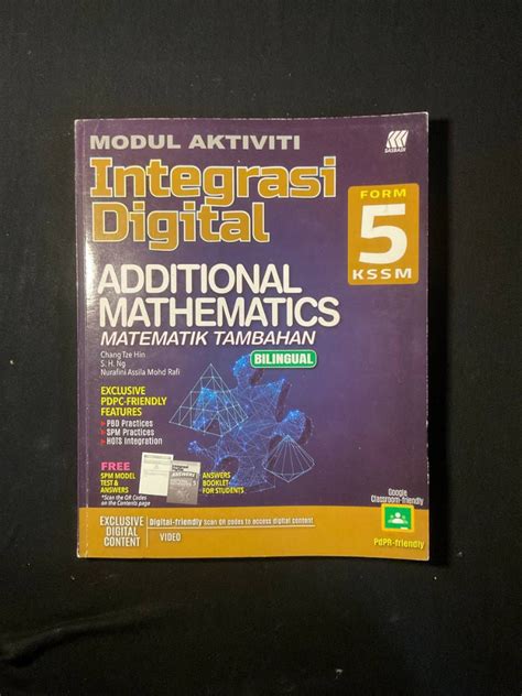 SPM ADDMATH EXERCISE BOOK FORM 5 Hobbies Toys Books Magazines