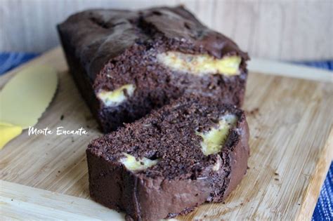 Bolo De Banana Com Chocolate é Delicioso Monta Encanta