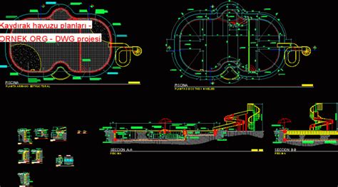 Kayd Rak Havuzu Planlar Dwg Projesi Autocad Projeler