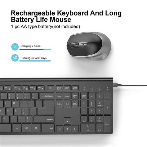 Buy J Joyaccess Wireless Keyboard And Mouse Combo Rechargeable