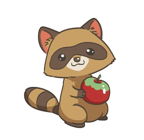 Cute Kawaii Raccoon · Extract from Kawaii: How to Draw Really Cute ...