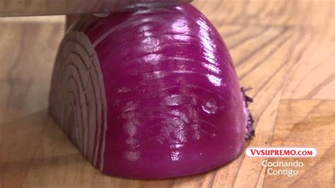 Cómo Picar Cebolla Morada en Cubitos YouTube