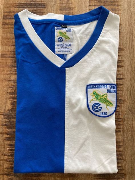 GCZ Grasshopper Club Zürich Trikot Spezial Retro Baumwolle Kaufen auf