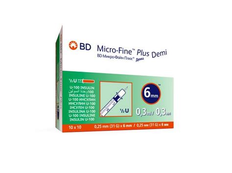 Bd Micro Fine Plus Demi Strzykawka Insulinowa Ml U G X