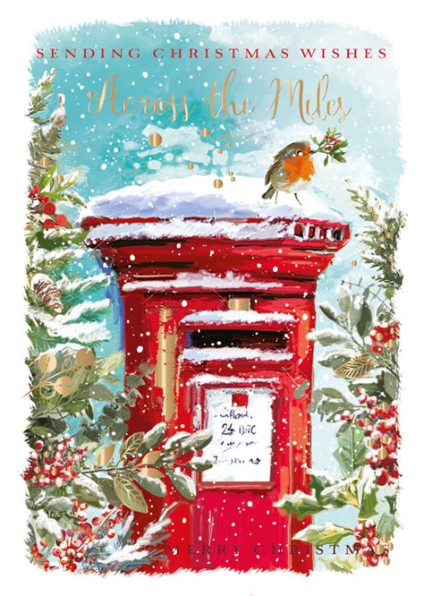 Box Of 15 Almanac Winter Robin And Hare Christmas Cards In 3 Designs Cards