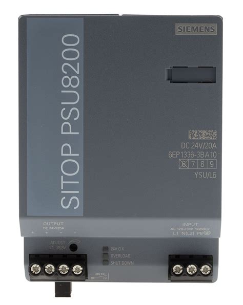 Siemens Sitop Psu Switch Mode Din Rail Power Supply V Ac