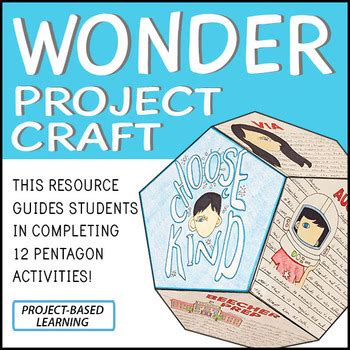 Wonder Novel Study Project Craft PBL By Creative Lab TPT