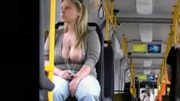 Naughty Babe Flashing Her Huge Tits On A Train Porn300