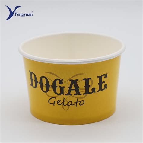 Custom Printed Disposable Paper Ice Cream Cup China Ice Cream Paper