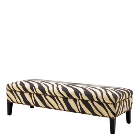 Zebra Print Bench Eichholtz Jenner Zebra Print Bedding Zebra