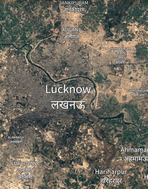 Lucknow Map from 1984. : r/lucknow