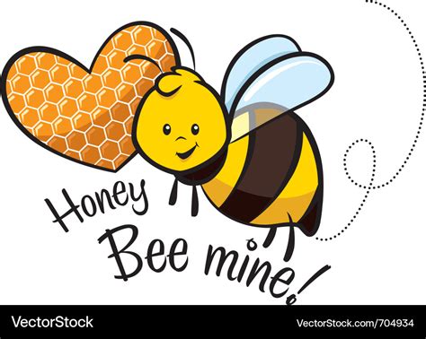 Honey Bee Mine Royalty Free Vector Image Vectorstock