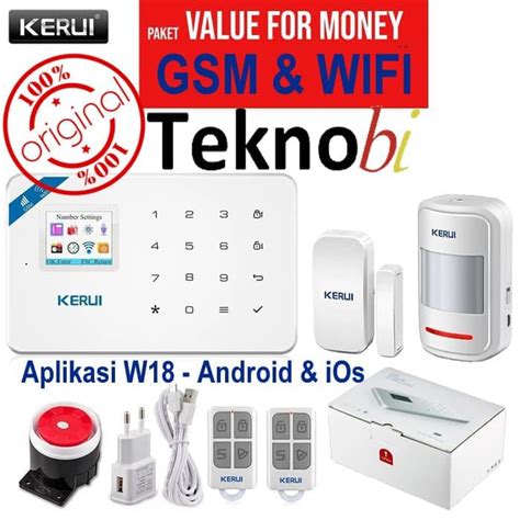 Jual Kerui W Gsm Wifi Home Alarm Security Sistem App Ios Android