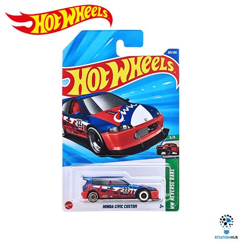 Hot Wheels Hw Reverse Rake Honda Civic Custom Car Hotwheels Mattel Collector Toys Vehicle