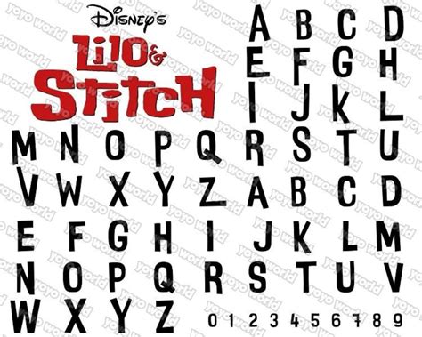 Lilo and Stitch Font, Stitch Font, Lilo Font, Lilo and Stitch Svg, Lilo ...