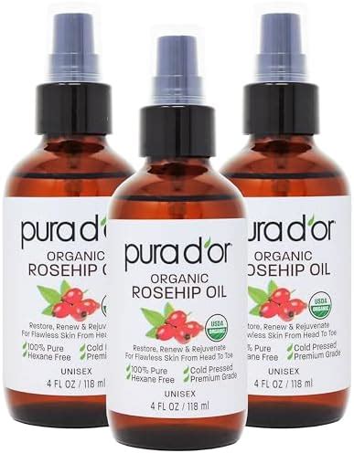 Amazon PURA D OR ORGANIC Rosehip Seed Oil Hair Relaxer 4 Oz X3