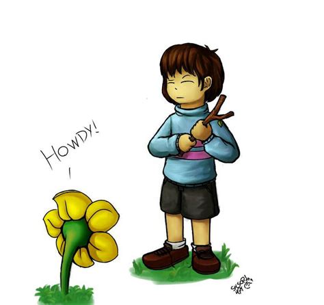 Frisk And Flowey By S4s0r14rt On Deviantart