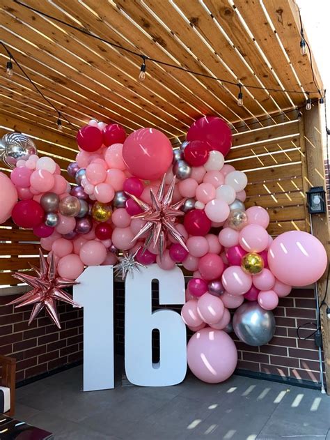preppy pink sweet  celebration balloon arch balloon arch