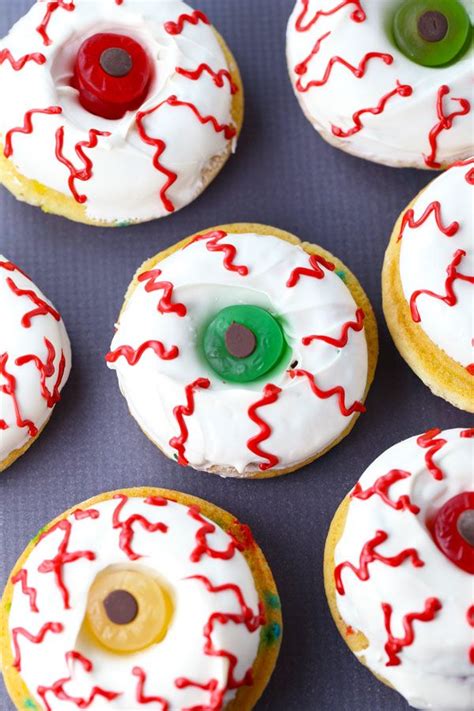 How To Make Scary Good Halloween Donuts Recipe Halloween Donuts