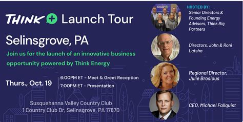 Think Launch Tour Selinsgrove Pa Think Success