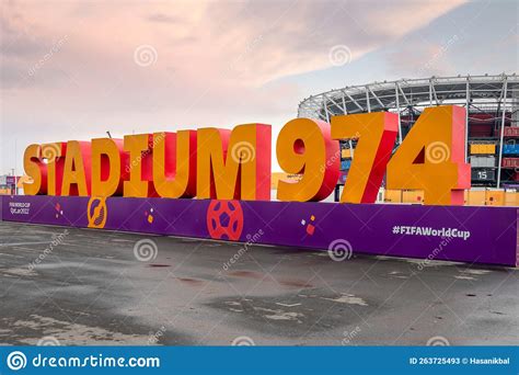 Stadium 974 FIFA World Cup Qatar Editorial Stock Photo Image Of