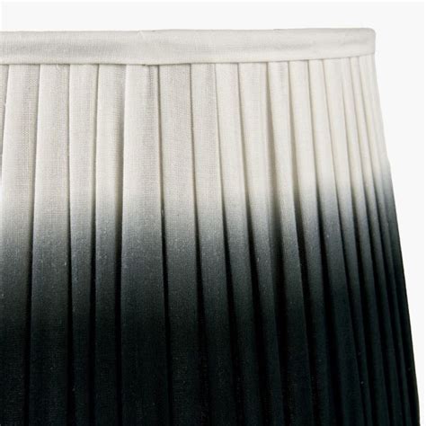 Scallop 30cm Black Ombre Soft Pleated Tapered Shade Zurleys