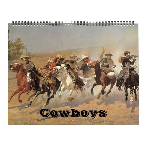 Cowboy Calendar 2024 - Printable Calendars AT A GLANCE