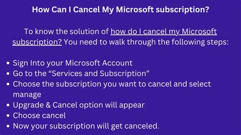 Ppt How Do I Cancel My Microsoft Subscription Powerpoint