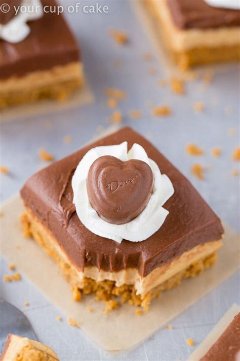 Chocolate Peanut Butter No Bake Cheesecake Bars Your Cup Of Cake