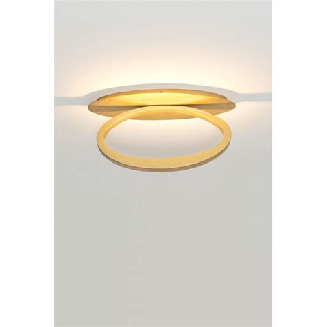 Holl Nder Deckenleuchte Flg Asterisco Oval Eisen Gold