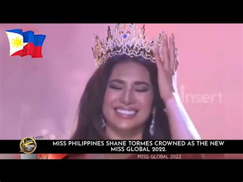 MISS PHILIPPINES SHANE QUINTANA TORMES CROWNED AS THE NEW MISS GLOBAL