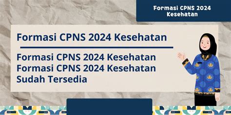 Formasi CPNS 2024 Kesehatan Sudah Tersedia Ini Formasinya