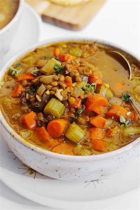 This Is My Go To Recipe For Hearty Vegan Pumpkin Lentil Soup An Easy Fall Lentil Vegetable