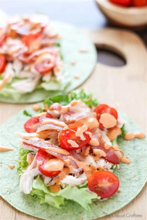 Chicken BLT Spinach Wrap